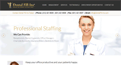 Desktop Screenshot of dentalfill-ins.com
